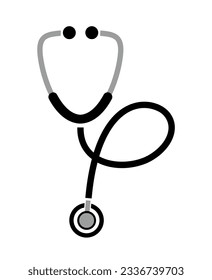 stethoscope icon on white background
