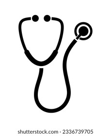 stethoscope icon on white background