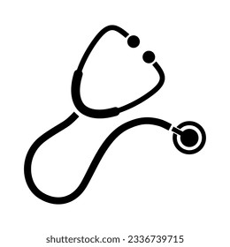 Stethoskop-Symbol auf weißem Hintergrund
