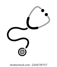 stethoscope icon on white background