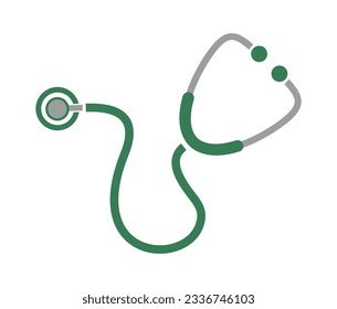 Stethoskop-Symbol auf weißem Hintergrund