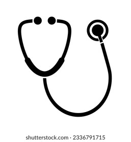 stethoscope icon on white background