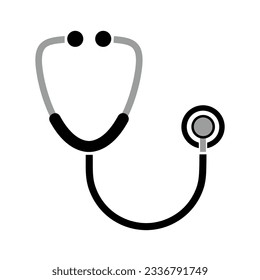 stethoscope icon on white background