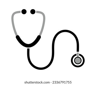 stethoscope icon on white background