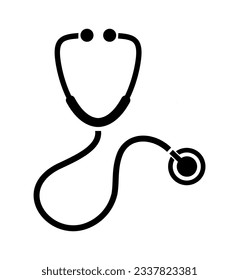 stethoscope icon on white background