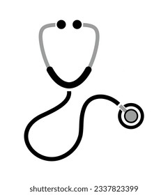stethoscope icon on white background
