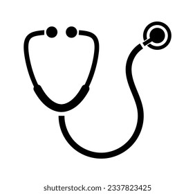 stethoscope icon on white background