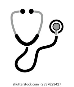 stethoscope icon on white background