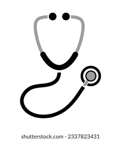 stethoscope icon on white background