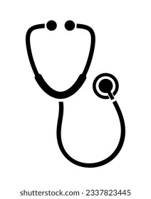 stethoscope icon on white background