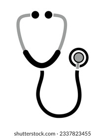 stethoscope icon on white background