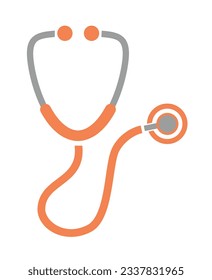 stethoscope icon on white background