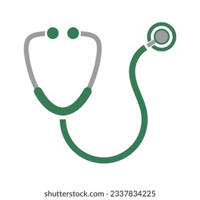 Stethoskop-Symbol auf weißem Hintergrund