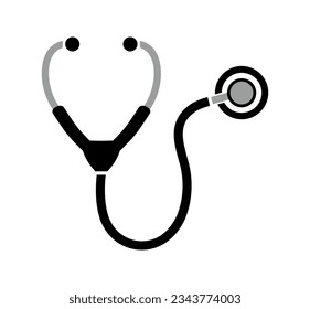 stethoscope icon on white background