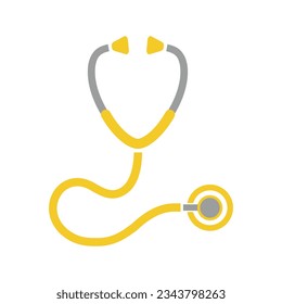 stethoscope icon on white background