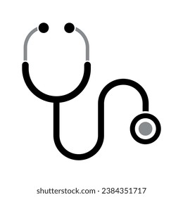 stethoscope icon on white background