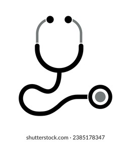 stethoscope icon on white background