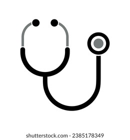 stethoscope icon on white background