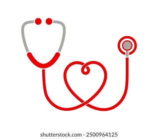 stethoscope icon on white background