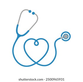 Stethoskopsymbol auf weißem Hintergrund