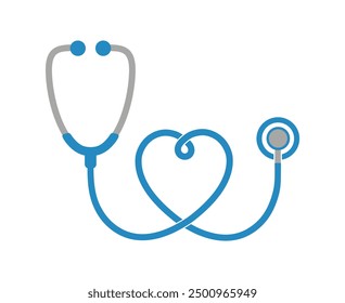 stethoscope icon on white background