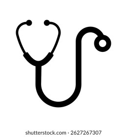 Stethoscope icon on white background