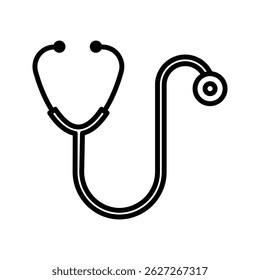 Stethoscope icon on white background