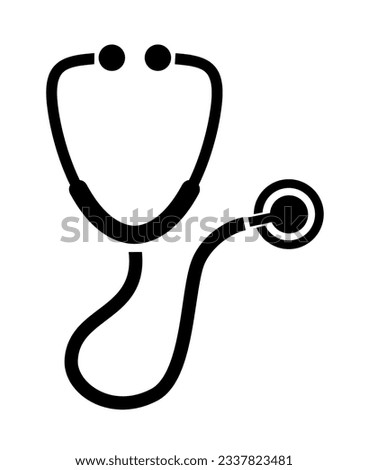 stethoscope icon on white background