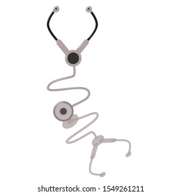 Stethoscope icon phonendoscope vector image