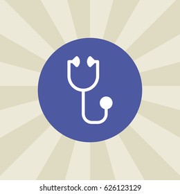 stethoscope icon. sign design. background