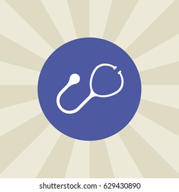 stethoscope icon. sign design. background