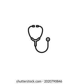 icono del estetoscopio, vector del signo del estetoscopio