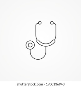 Stethoscope icon sign vector,Symbol, logo illustration for web and mobile