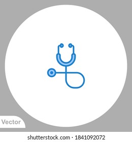 Stethoscope icon sign vector,Symbol, logo illustration for web and mobile