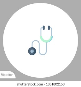Stethoscope icon sign vector,Symbol, logo illustration for web and mobile