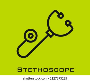 Stethoscope icon signs