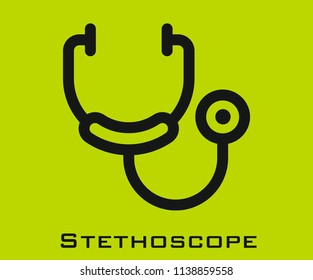 Stethoscope icon signs
