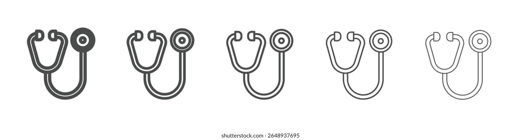 stethoscope icon simple isolated vector sign