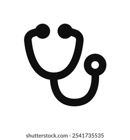 stethoscope icon. Simple vector sign.