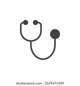 Icono de estetoscopio símbolo de Vector simple