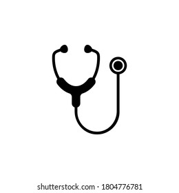 Stethoscope icon symbol vector isolated on white background
