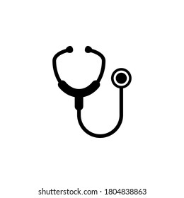 Stethoscope icon symbol vector isolated on white background