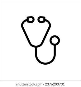 Símbolo de icono de Stethoscope para el diseño de su sitio web logotipo de icono de Stethoscope, aplicación, UI.