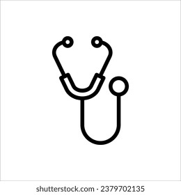 Stethoscope icon symbol for your web site design Stethoscope icon logo, app, UI. isolated on white background