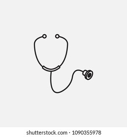 stethoscope icon template design