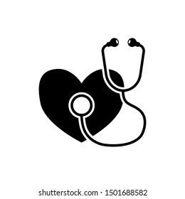 stethoscope icon trendy flat design