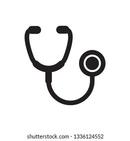 stethoscope icon in trendy flat style 