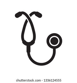 stethoscope icon in trendy flat style 