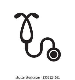 stethoscope icon in trendy flat style 