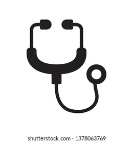 Stethoscope icon in trendy flat style design. Vector graphic illustration. Stethoscope icon for website design, logo, app, and ui. Vector file. EPS 10.